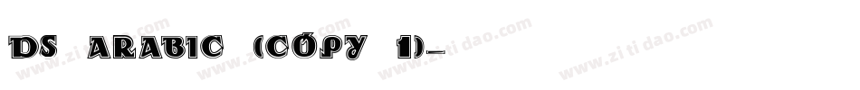 DS Arabic (COPY 1)字体转换